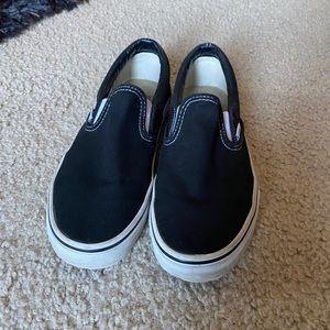 Black slip on Vans